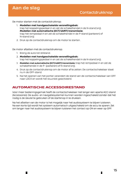 2022-2023 Nissan Juke Hybrid Quick Start | Dutch