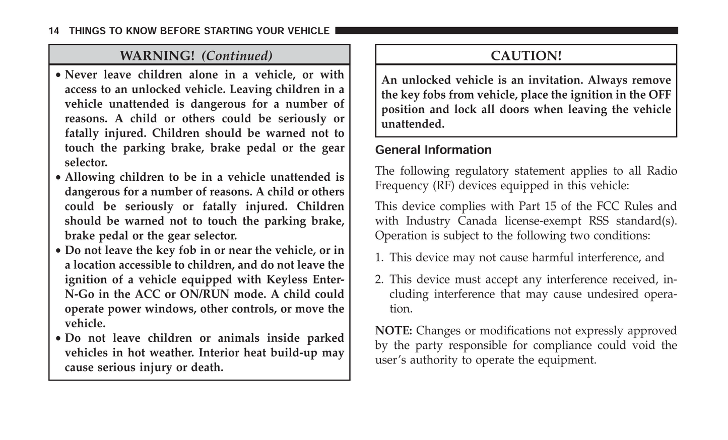 2017 Dodge Challenger SRT/Challenger Hellcat Owner's Manual | English