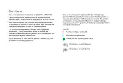 2017-2019 Citroën C3 Aircross Gebruikershandleiding | Frans