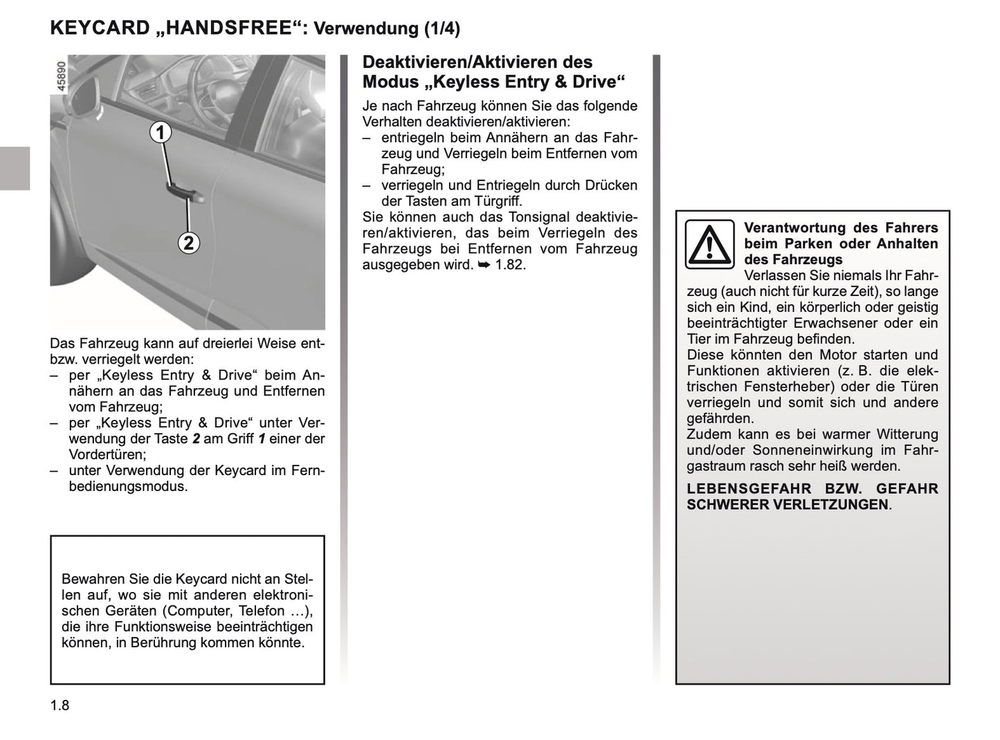 2019-2020 Renault Captur Owner's Manual | German