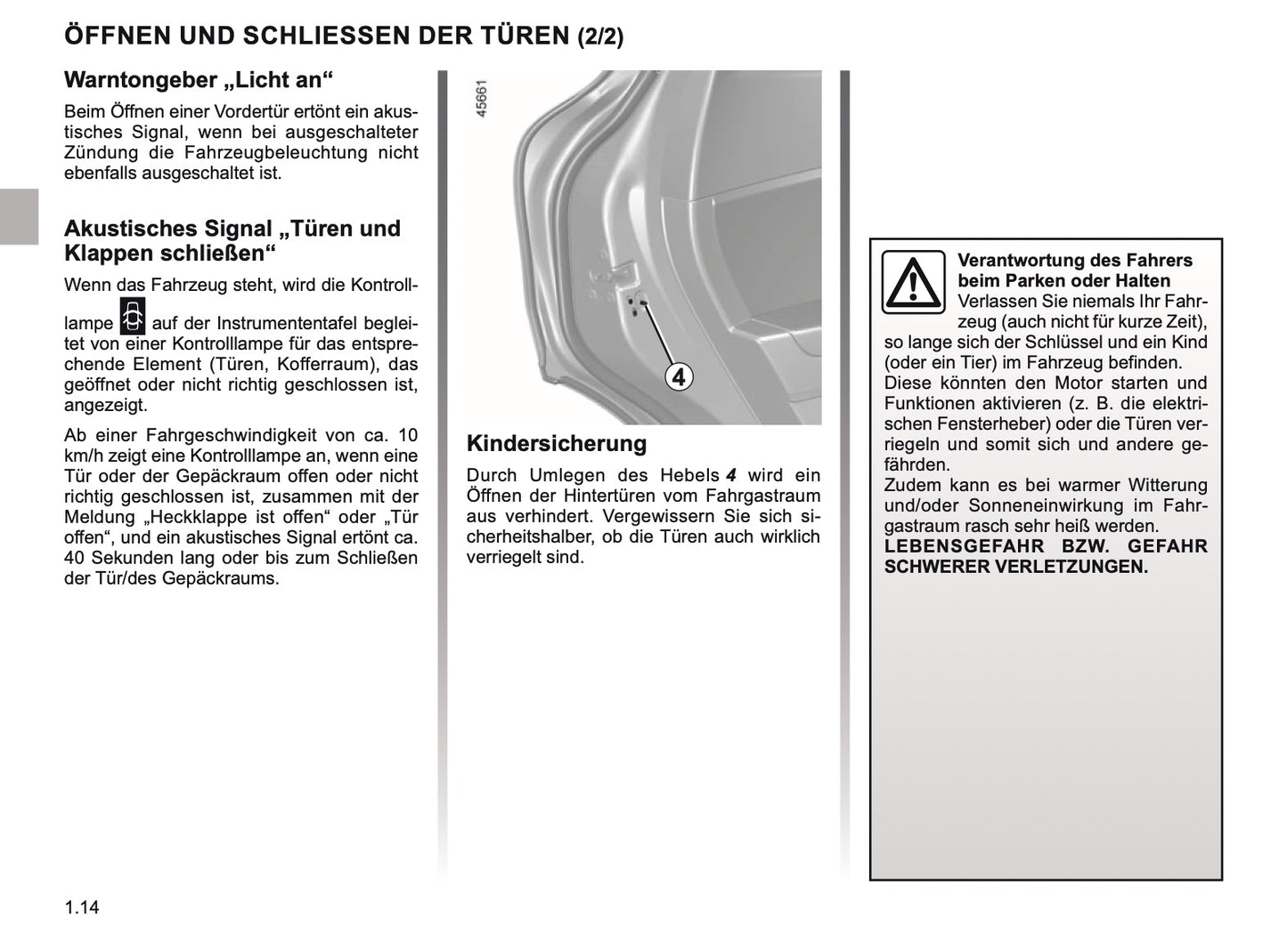 2019-2020 Renault Captur Owner's Manual | German