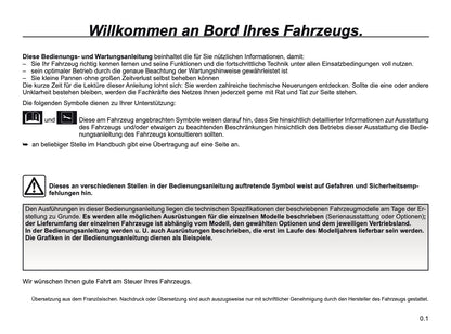 2019-2020 Renault Captur Owner's Manual | German