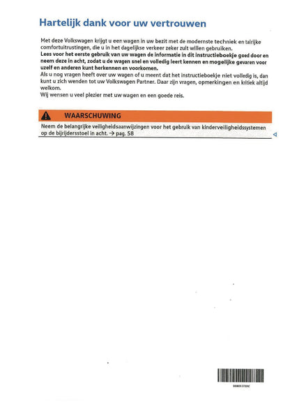 2020-2023 Volkswagen ID.3 Owner's Manual | Dutch