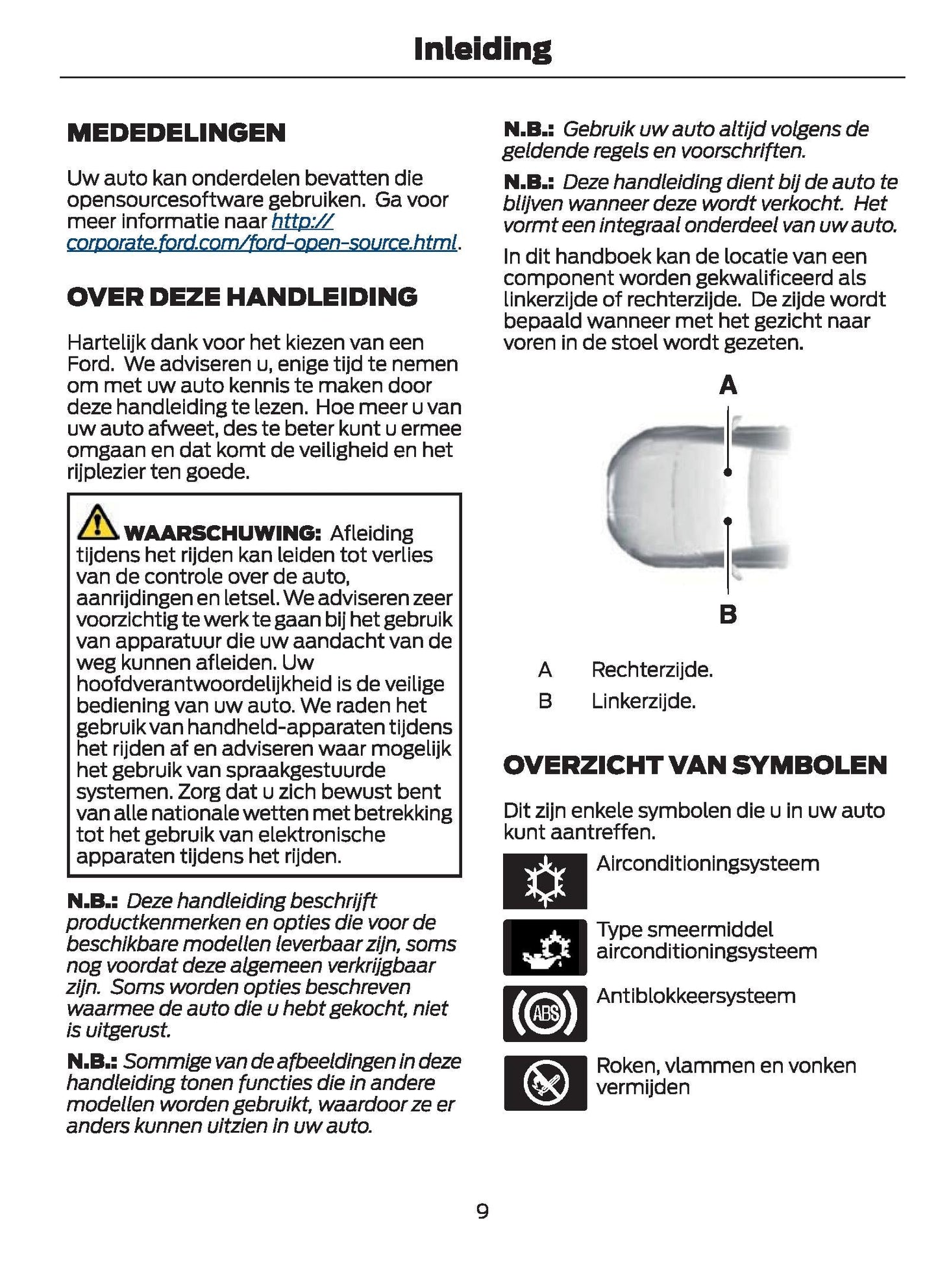 2021-2024 Ford Galaxy/S-Max Owner's Manual | Dutch