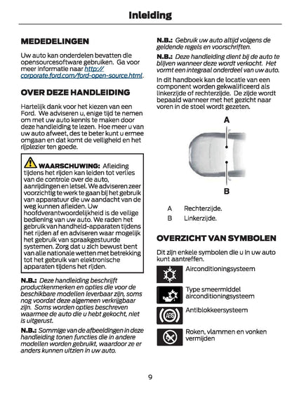 2021-2024 Ford Galaxy/S-Max Owner's Manual | Dutch