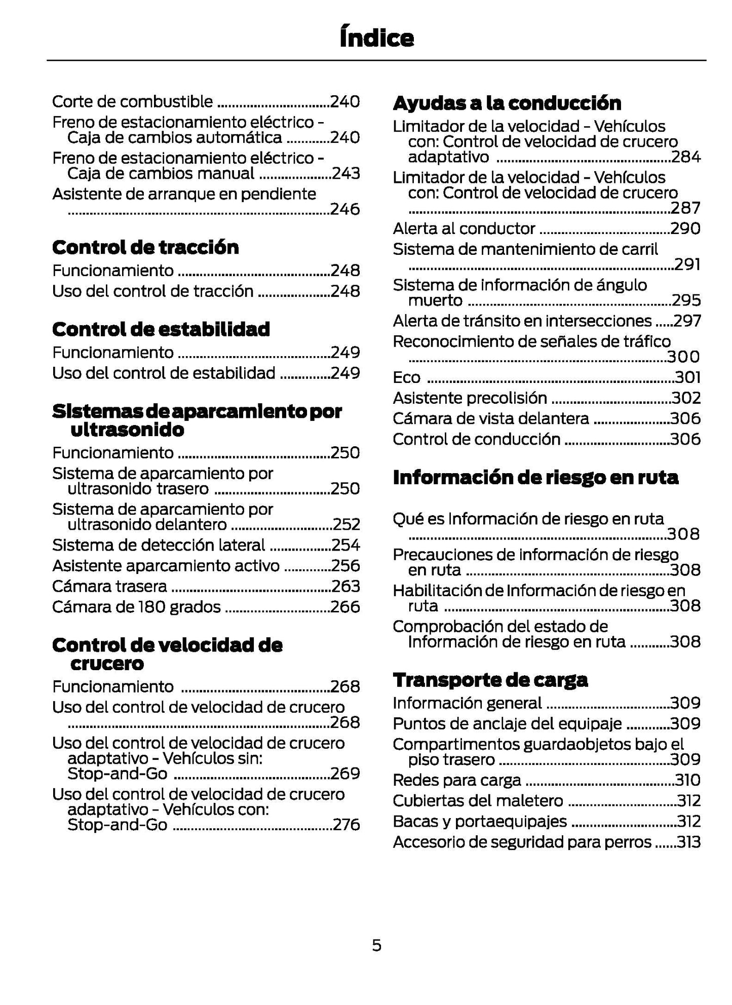 2021-2024 Ford Galaxy/S-Max Owner's Manual | Spanish