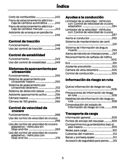 2021-2024 Ford Galaxy/S-Max Owner's Manual | Spanish