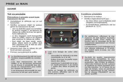 2011-2013 Peugeot 308 cc Gebruikershandleiding | Frans