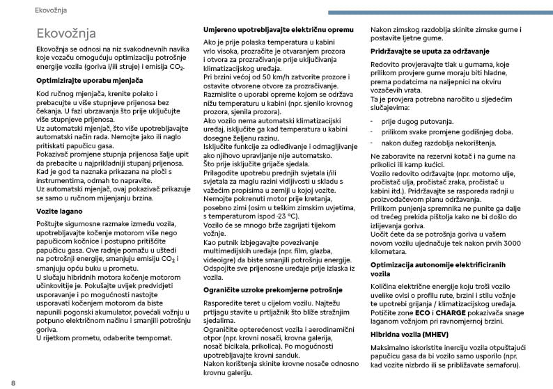 2025 Citroën C3 Owner's Manual | Serbian