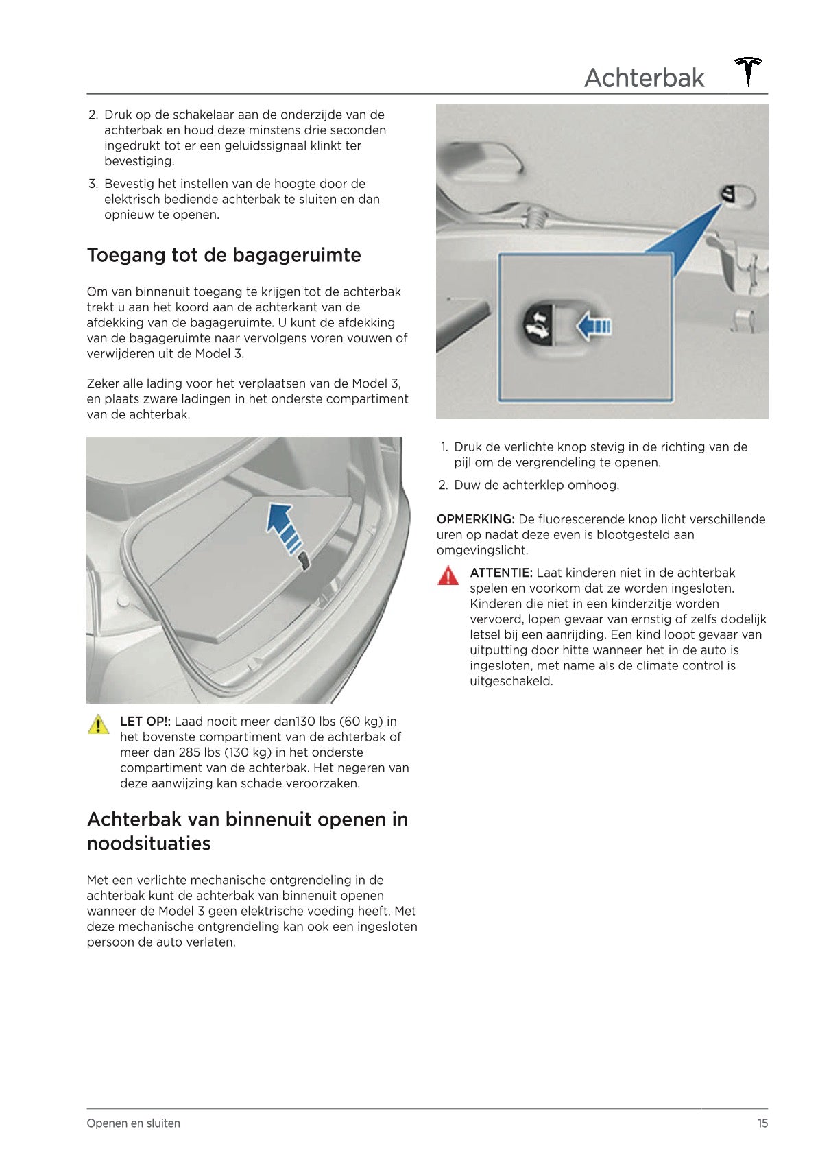 2021 Tesla Model 3 Owner's Manual | Dutch