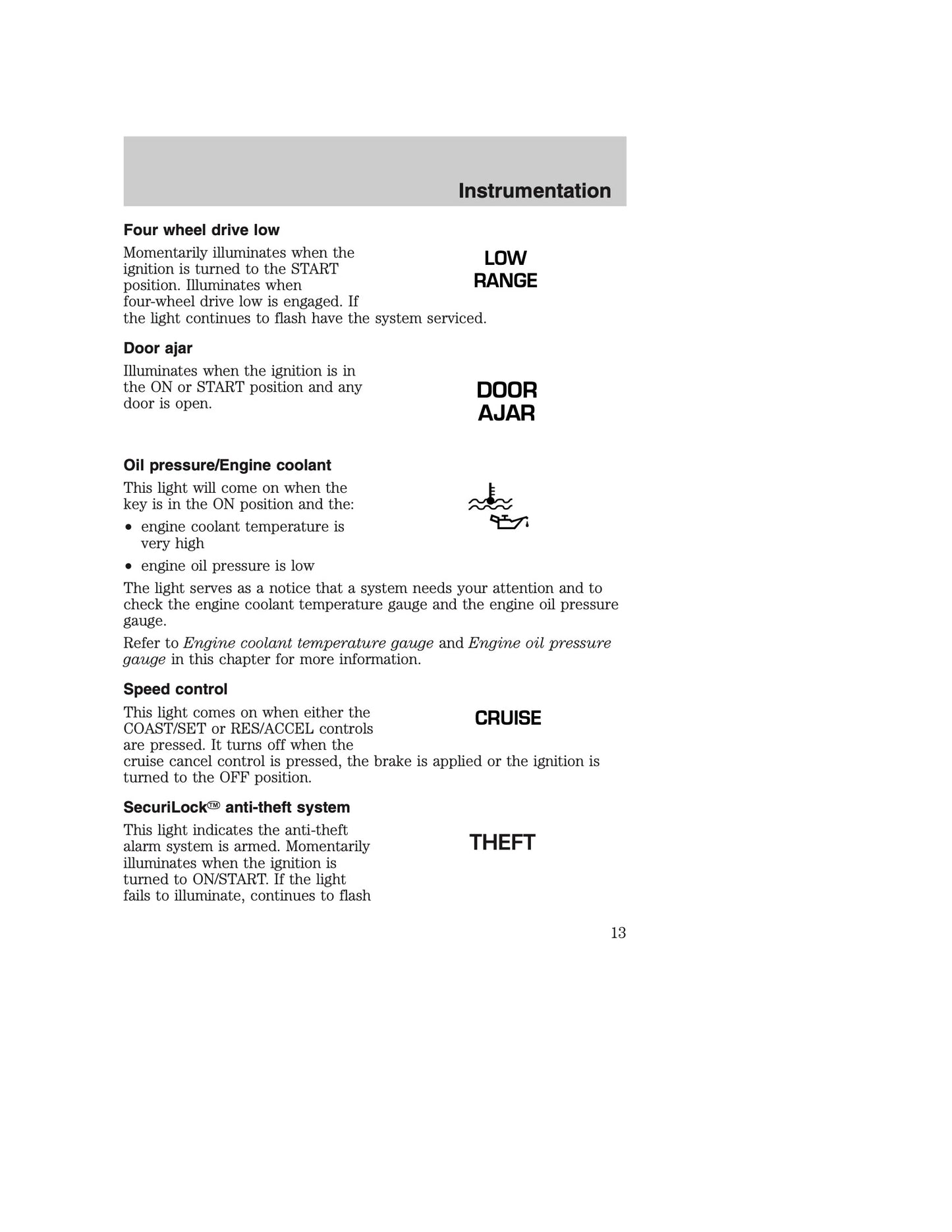 2000 Ford Excursion Owner's Manual | English