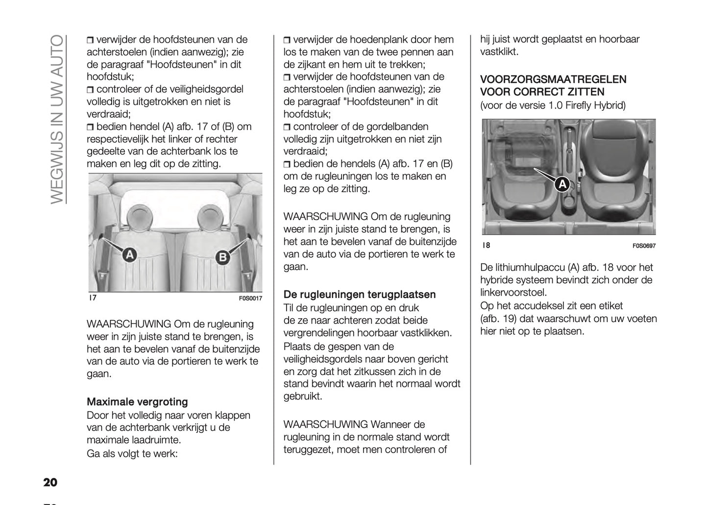 2022-2023 Fiat 500/500 Hybrid Bedienungsanleitung | Niederländisch