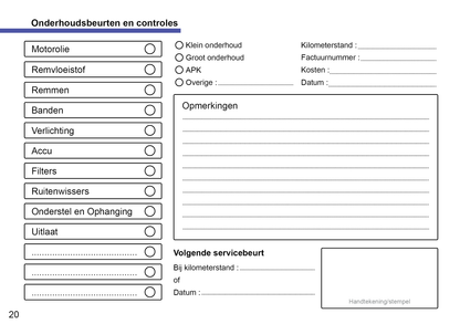 Volkswagen Onderhoudsboekje | Nederlands