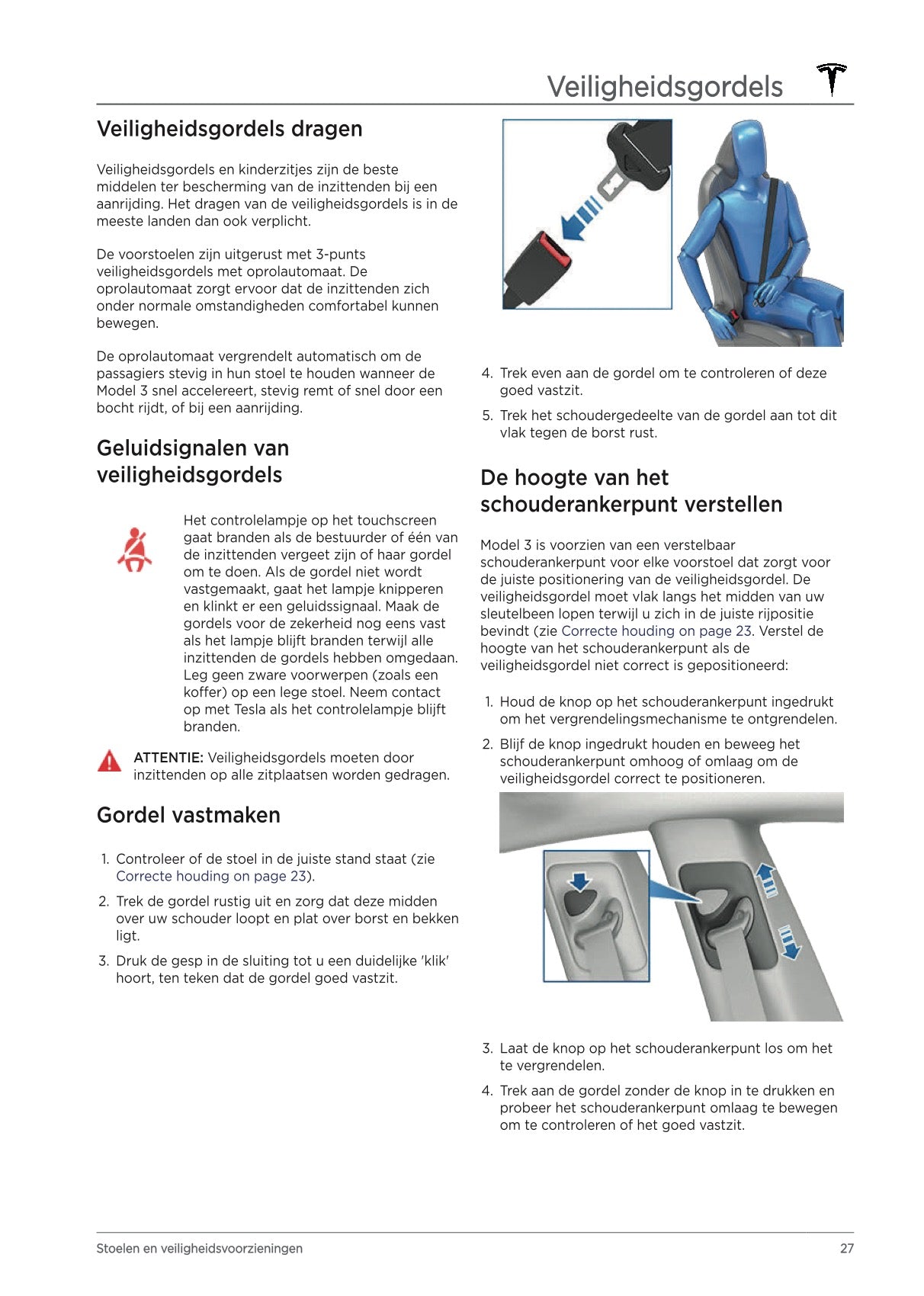 2021 Tesla Model 3 Owner's Manual | Dutch