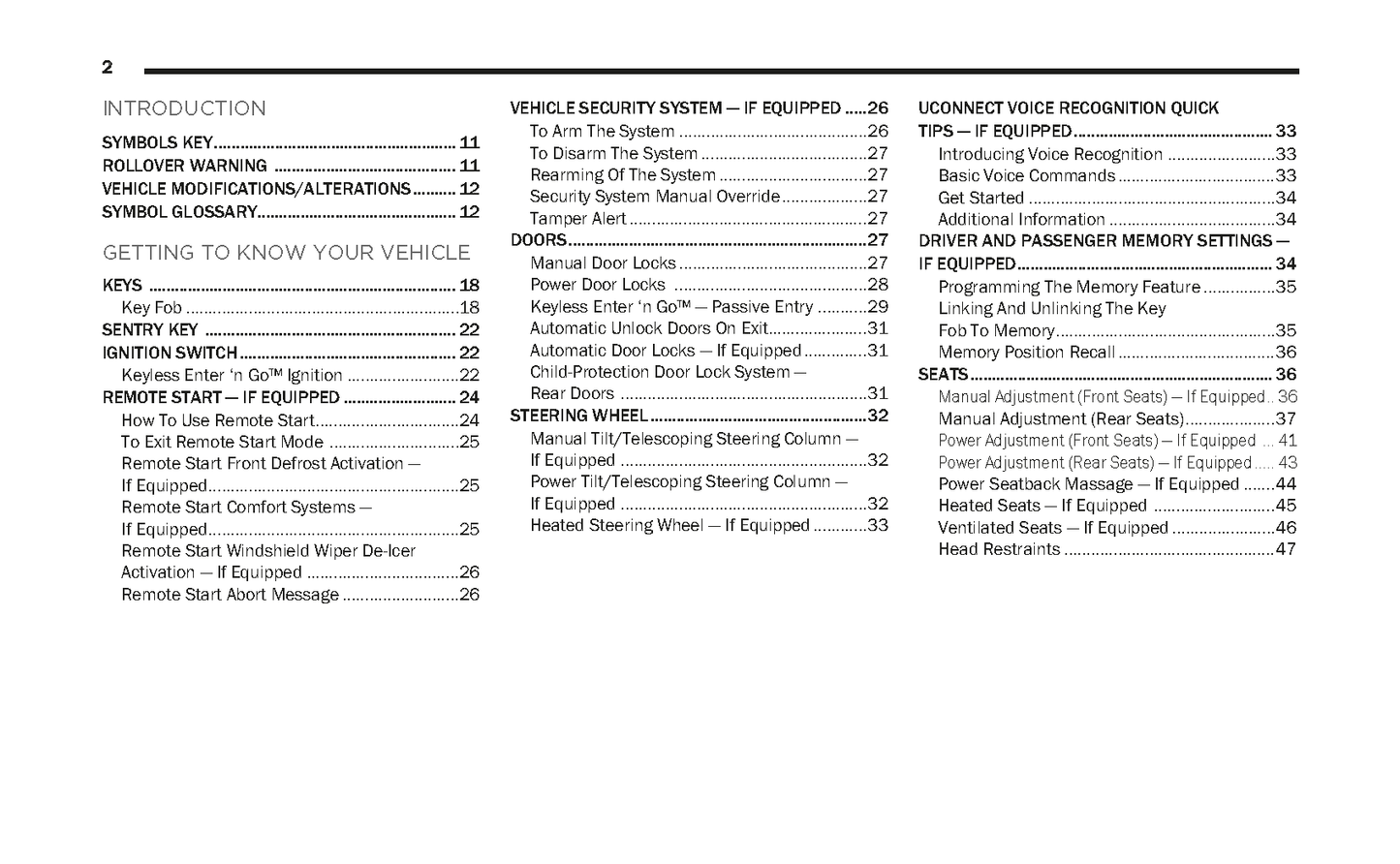 2023 Jeep Grand Cherokee/Grand Cherokee L Owner's Manual | English