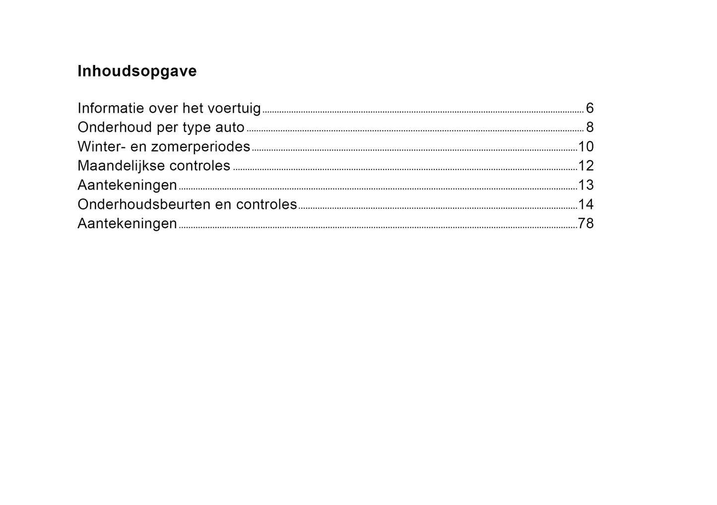 Jeep Maintenance Book | Dutch