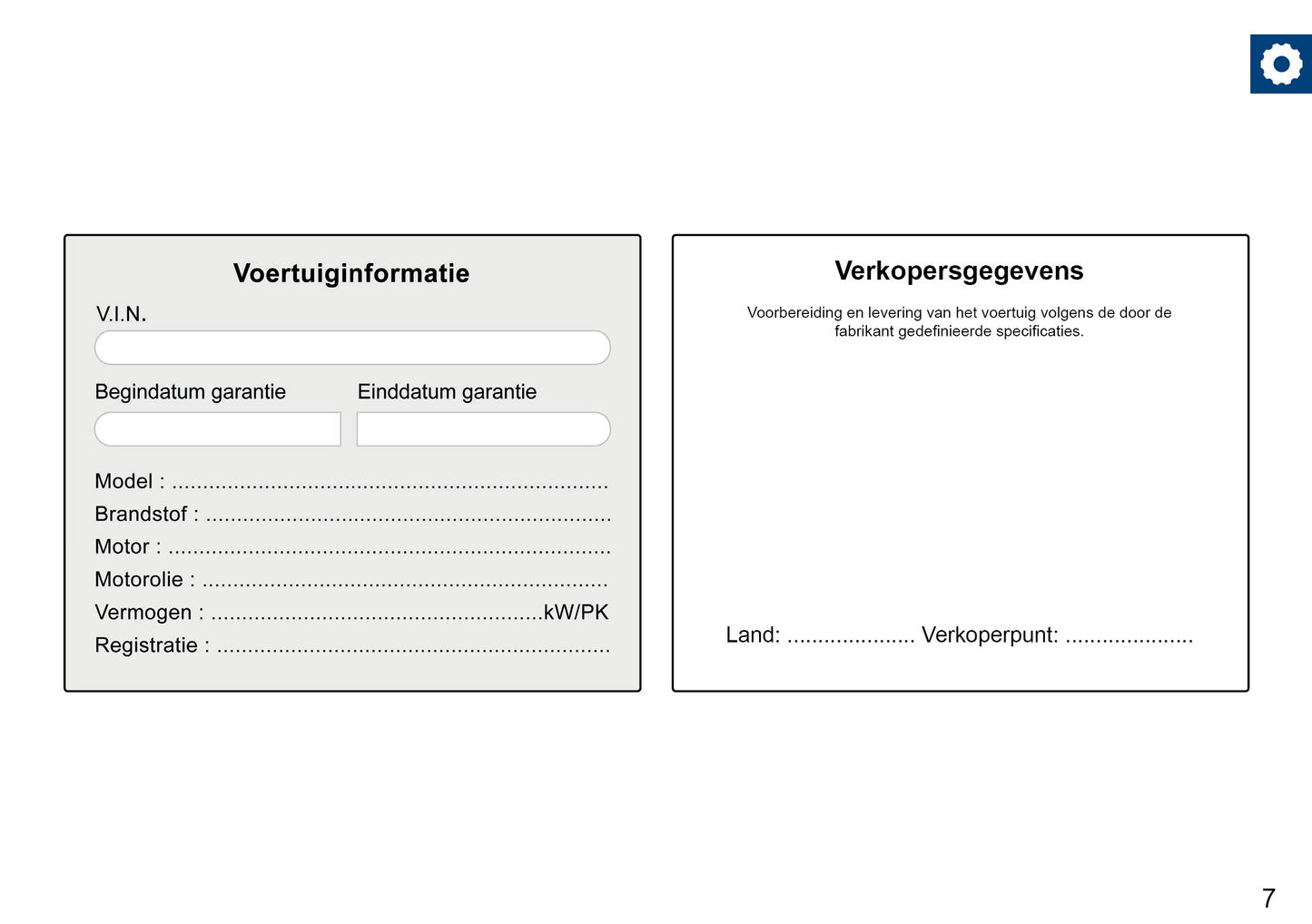 Skoda Maintenance Book | Dutch