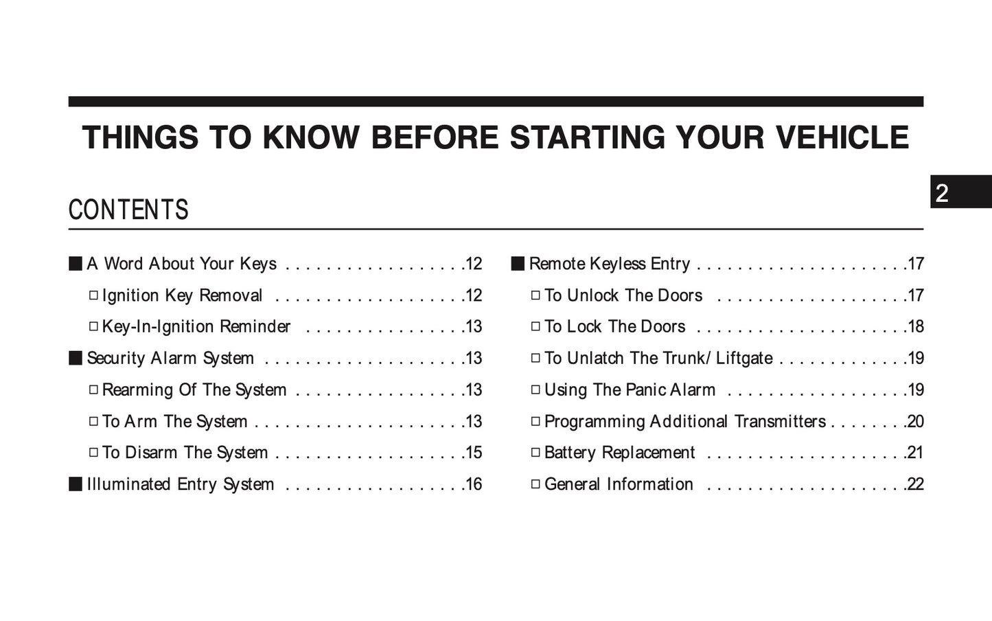 2008 Dodge Viper Owner's Manual | English