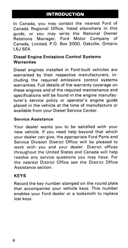 1985 Ford Medium Duty/600/700/7000 Owner's Manual | English