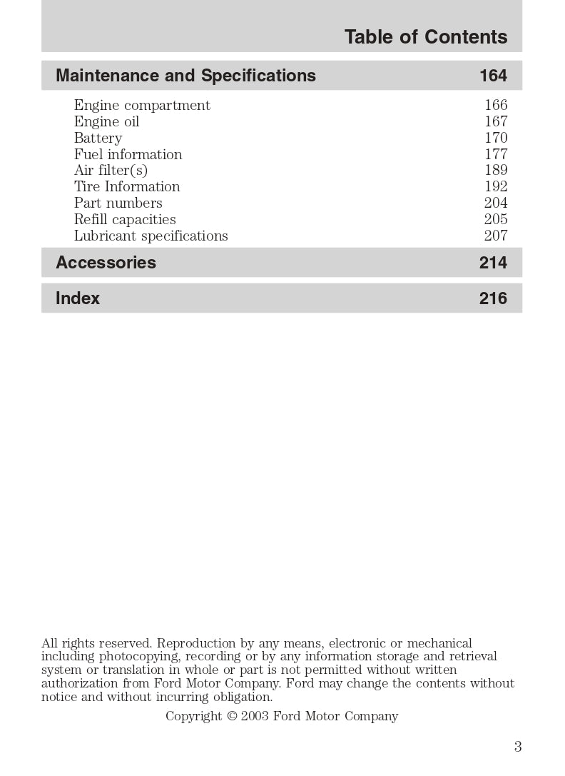 2004 Ford Thunderbird Owner's Manual | English