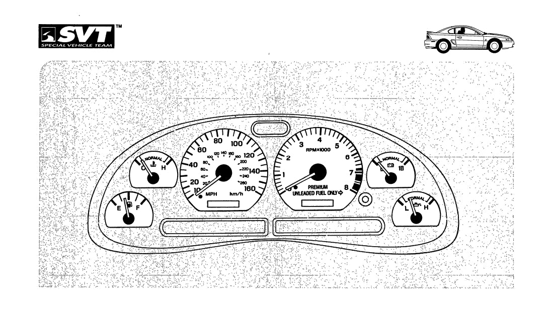 1998 Ford Mustang SVT Cobra Owner's Manual | English