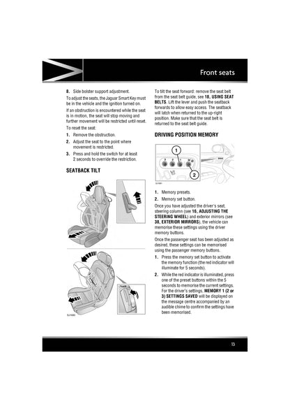 2013 Jaguar XK Owner's Manual | English