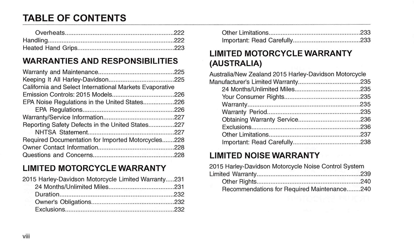 2015 Harley Davidson FLHTKSE Gebruikershandleiding | Engels