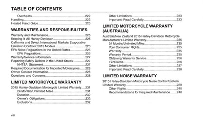 2015 Harley Davidson FLHTKSE Gebruikershandleiding | Engels