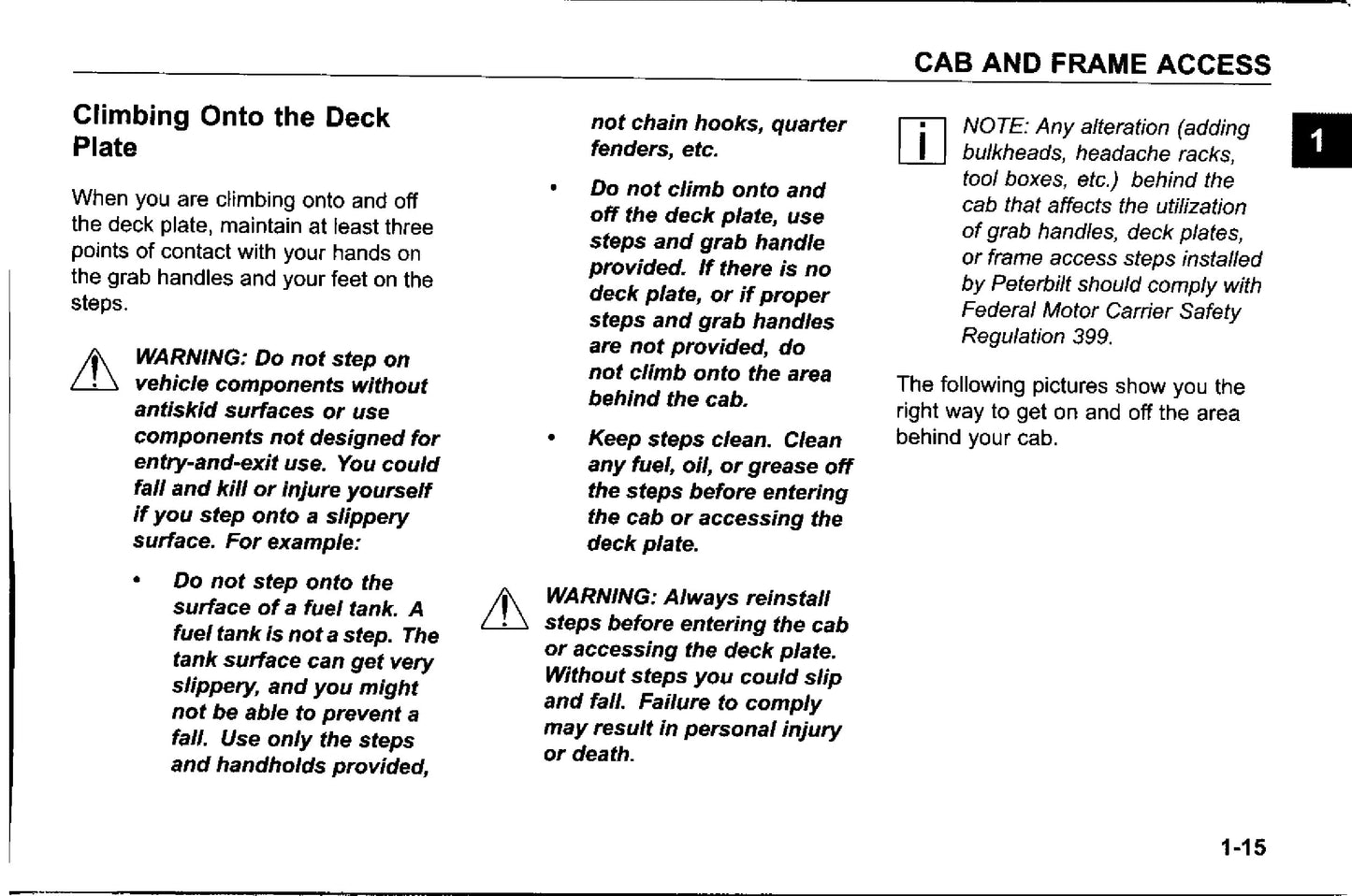 2011 Peterbilt Conventional Models Owner's Manual | English