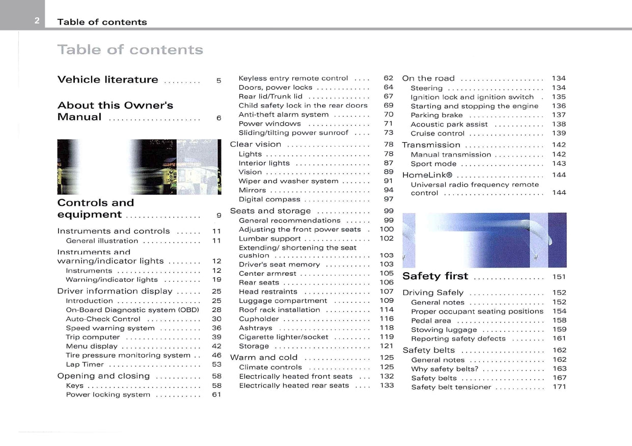 2007 Audi RS 4 Owner's Manual | English