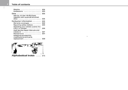 2007 Audi RS 4 Owner's Manual | English