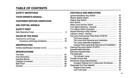 2004 Harley-Davidson Softail Owner's Manual | English