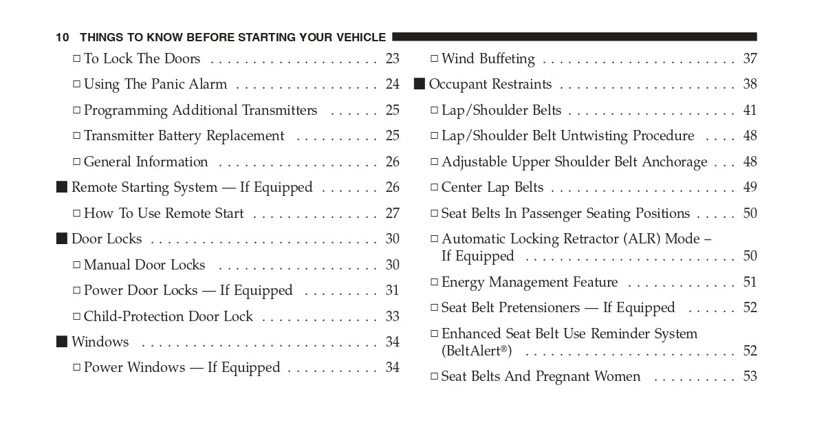 2012 Dodge Ram Truck Owner's Manual | English