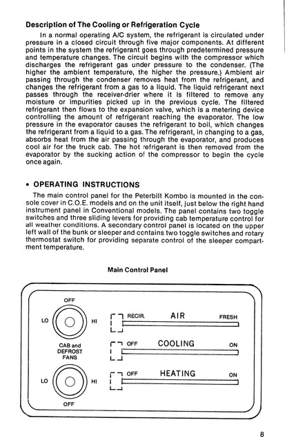 1981-1986 Peterbilt 359 Owner's Manual | English