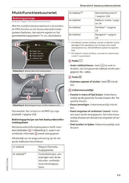 2014-2017 Audi A8/S8/S8 Plus Owner's Manual | Dutch