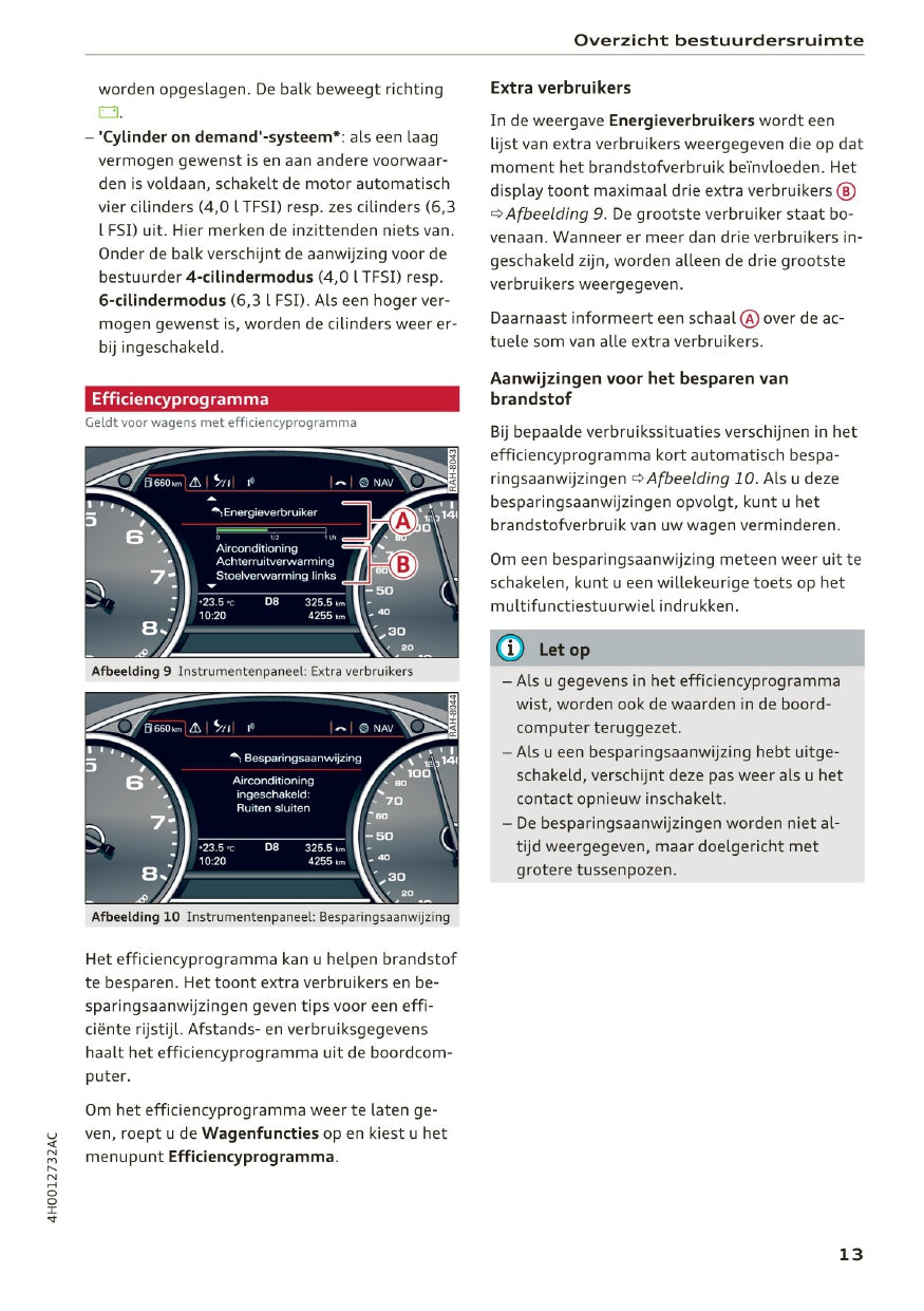 2014-2017 Audi A8/S8/S8 Plus Owner's Manual | Dutch