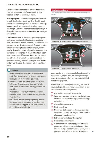 2014-2017 Audi A8/S8/S8 Plus Owner's Manual | Dutch