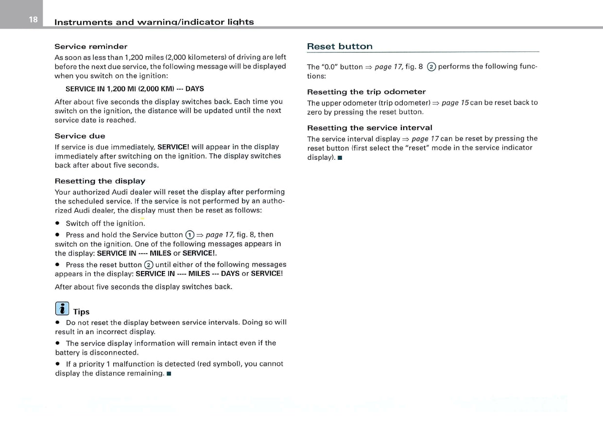 2007 Audi RS 4 Owner's Manual | English