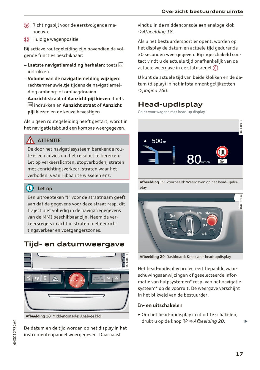 2014-2017 Audi A8/S8/S8 Plus Owner's Manual | Dutch