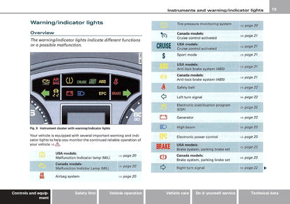 2007 Audi RS 4 Owner's Manual | English