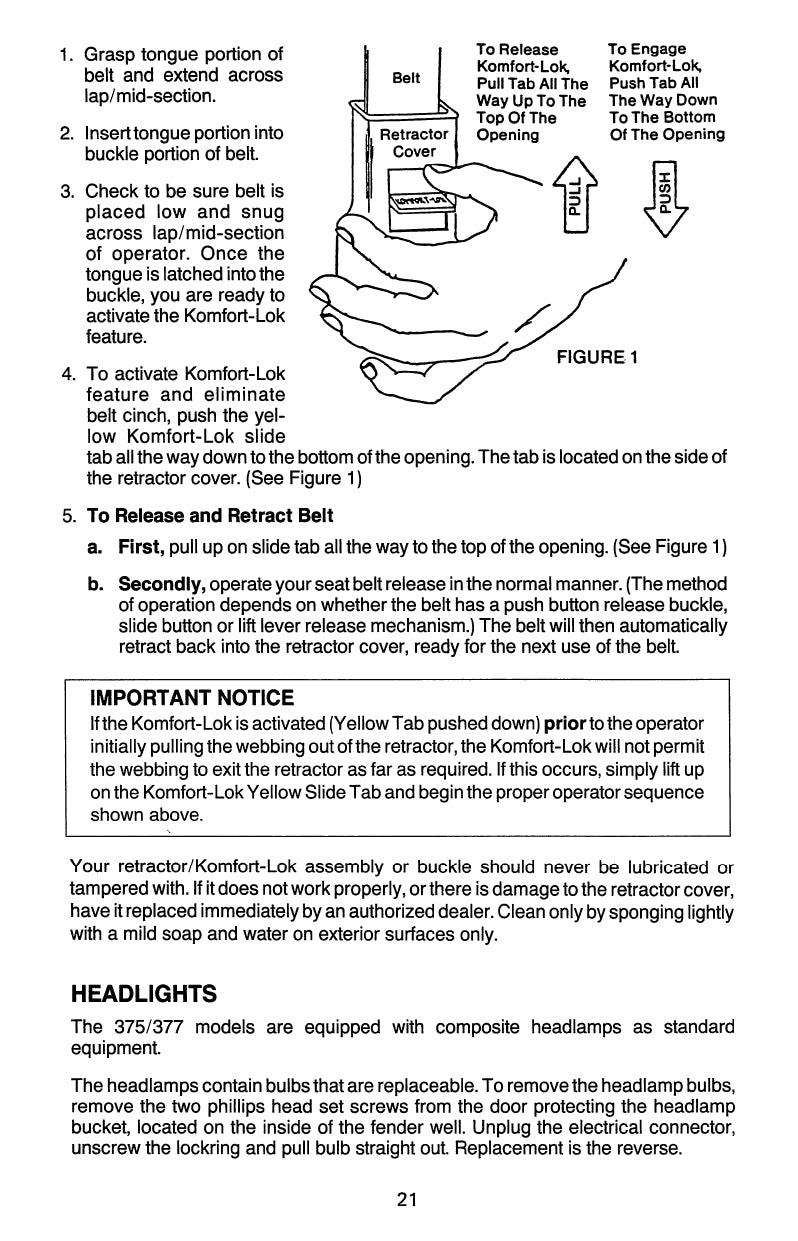 1981-1990 Peterbilt 379 Owner's Manual | English