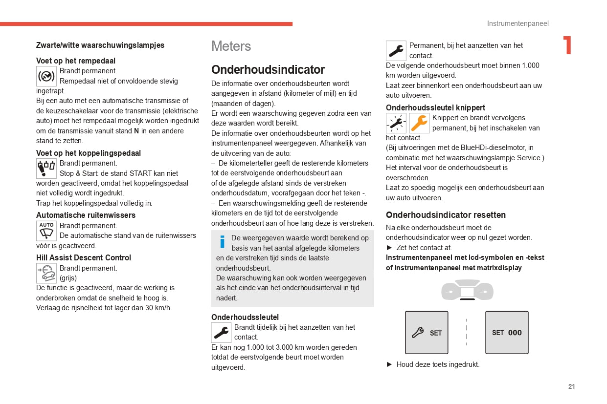 2021-2024 Citroën Berlingo/E-Berlingo/Berlingo Van/E-Berlingo Van  Owner's Manual | Dutch