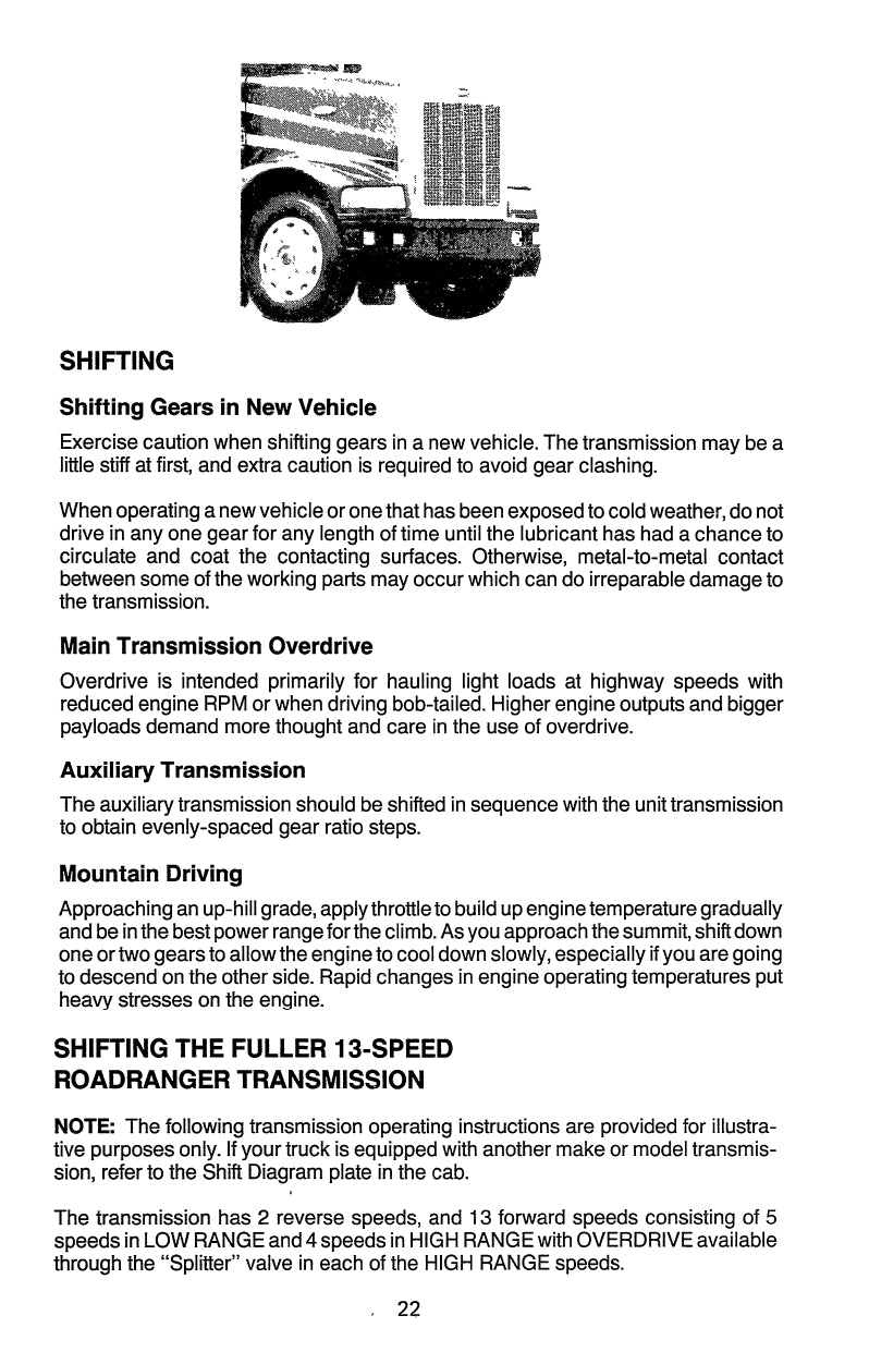 1981-1990 Peterbilt 379 Owner's Manual | English