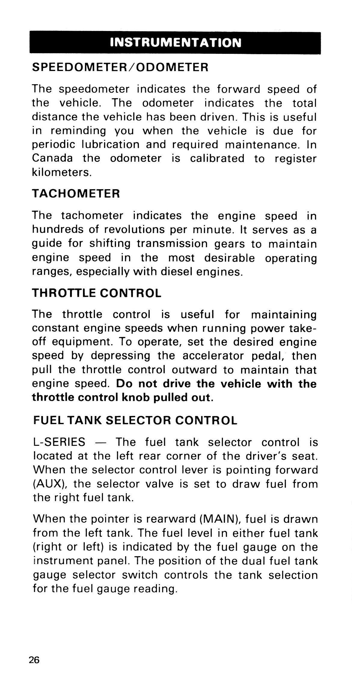 1985 Ford Medium Duty/600/700/7000 Owner's Manual | English