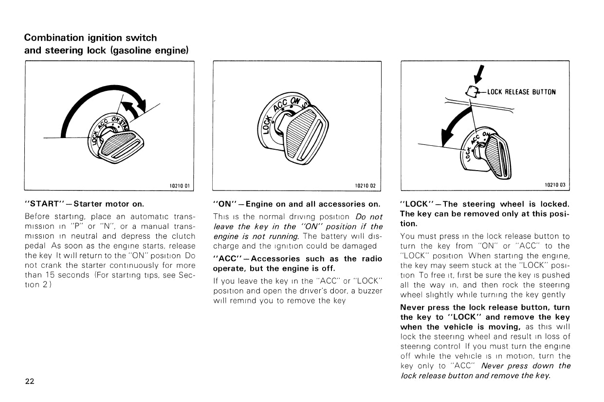 1987 Toyota 4WD Truck/4Runner Owner's Manual | English