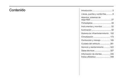 2023 Opel Corsa Owner's Manual | Spanish