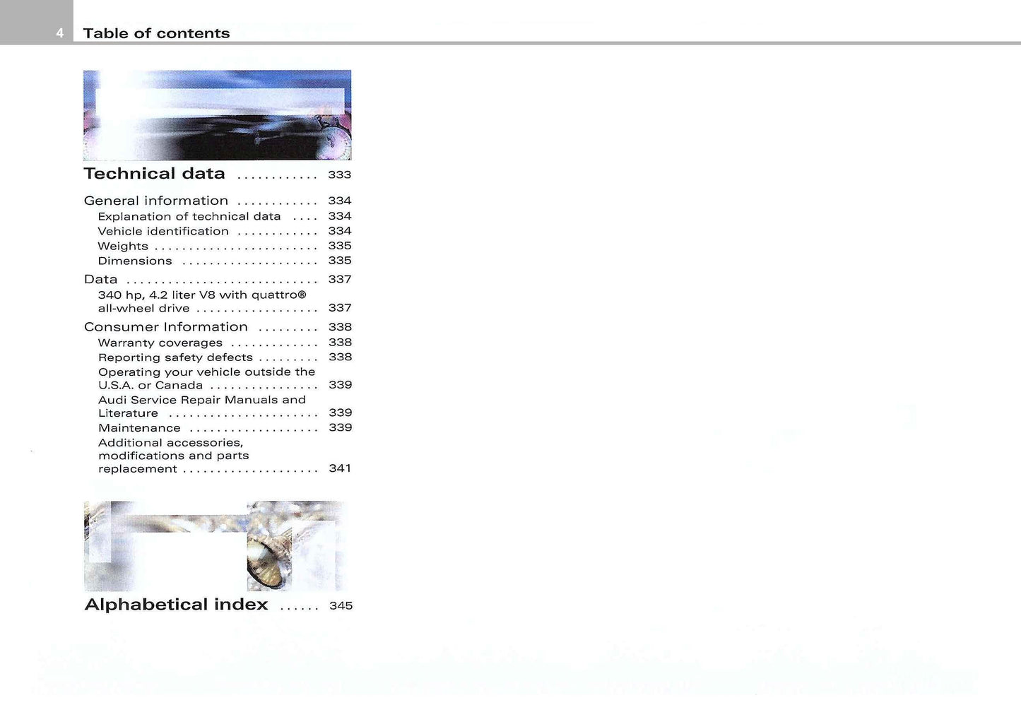 2007 Audi S4/S4 Limousine Owner's Manual | English