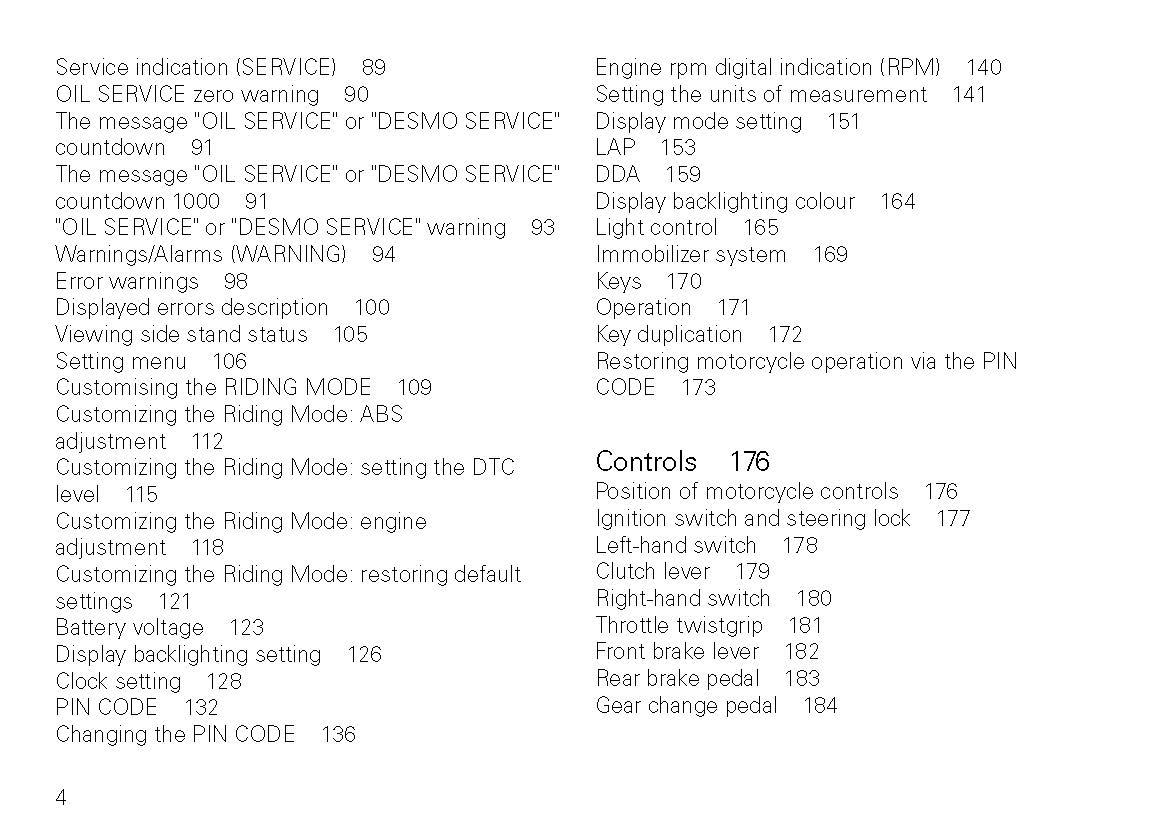 2016 Ducati Monster Owner's Manual | English