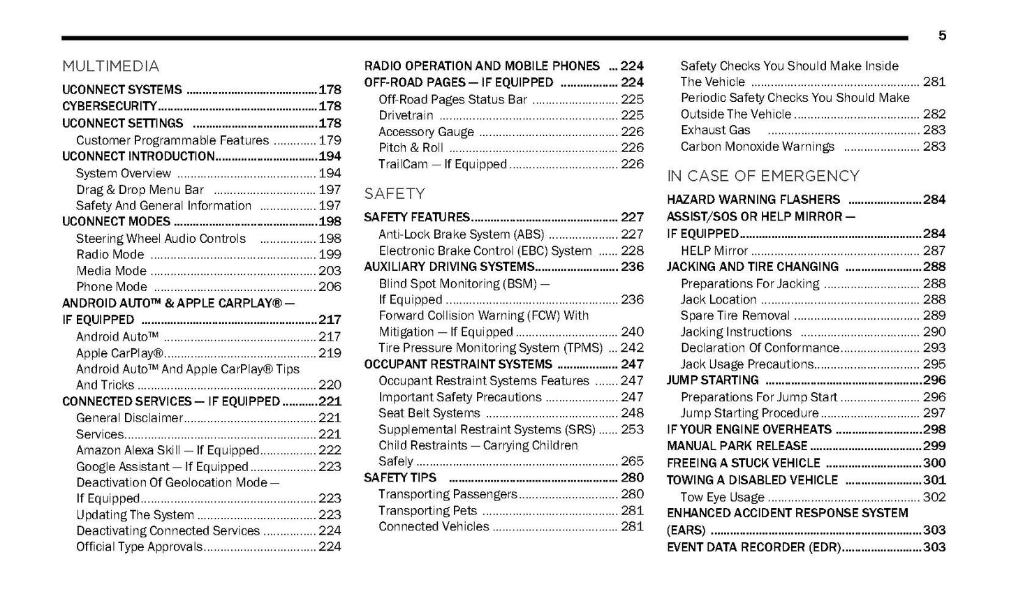 2022 Jeep Wrangler Owner's Manual | English