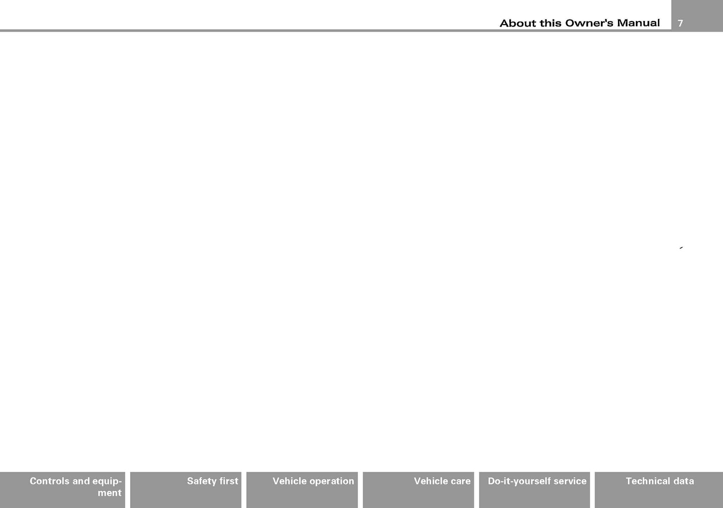 2007 Audi S4/S4 Limousine Owner's Manual | English